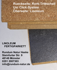 Linoleum Fertigparkett Clicksystem