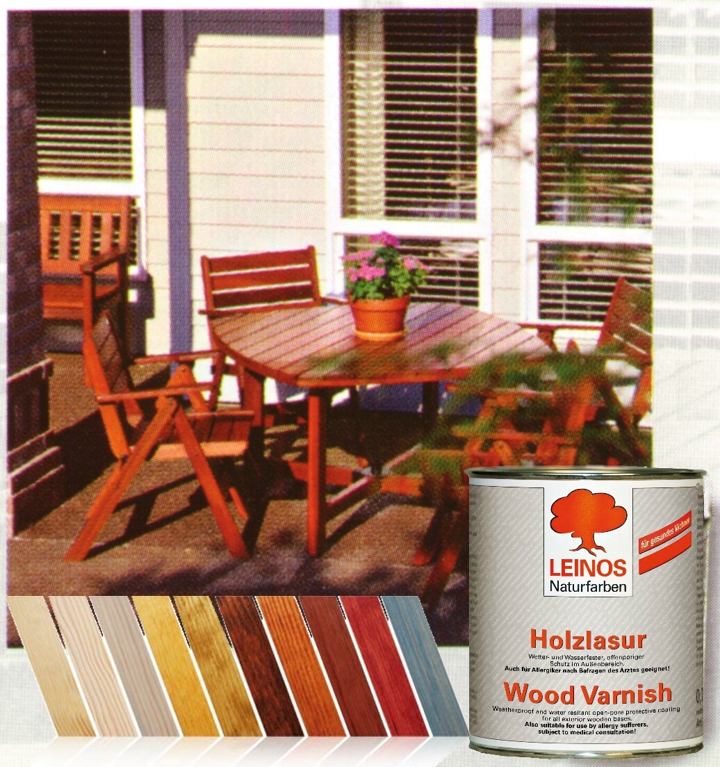 terrassenmöbel farbig lasieren mit naturfarben
