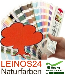Leinos farbige Wandfarben Farbfächer leinos24.de