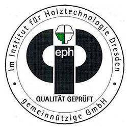 Logo pruefzeugnis eph Institut für Holztechnologie