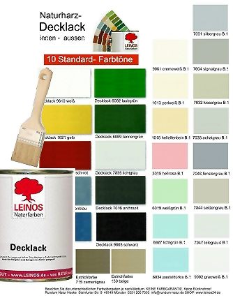 Decklack Leinos Naturfarben