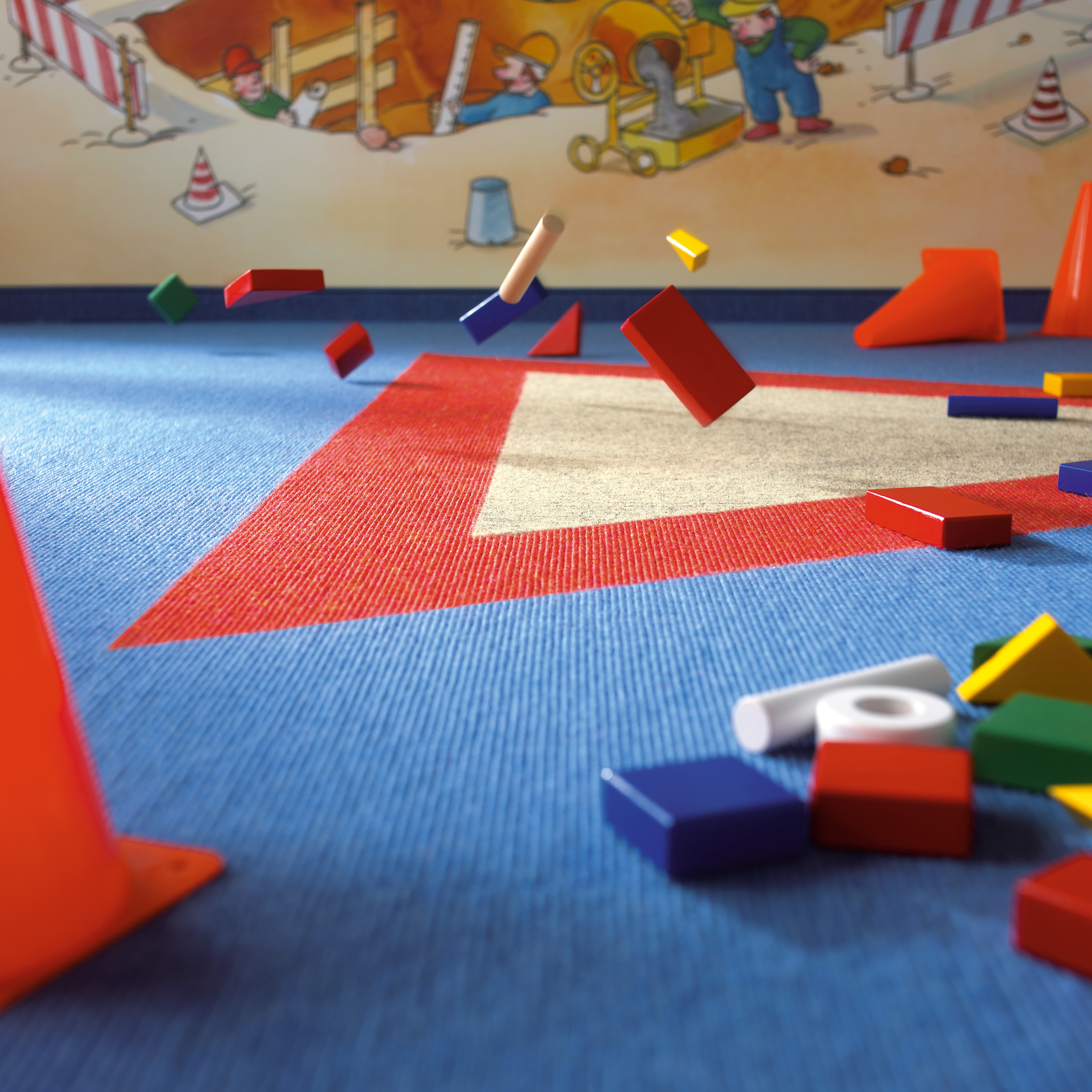 Spielzimmer Kindergarten Spielen auf sympathischen Boden